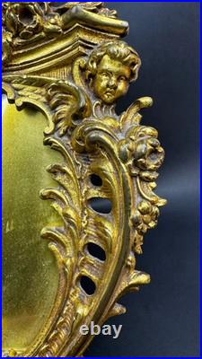 PAIRE DE CADRES EN BRONZE DORÉ STYLE LOUIS XV FIN XIXe SIÈCLE