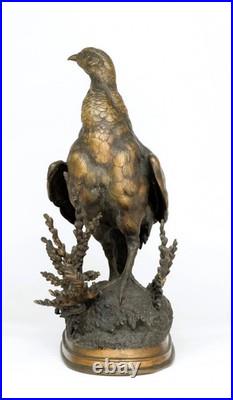 PAUTROT Perdrix XIXe siècle Bronze animalier