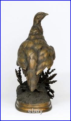 PAUTROT Perdrix XIXe siècle Bronze animalier