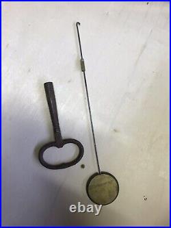 PENDULE BRONZE a fil uhr chasse sapeur clock kaminuhr antik french XIX e siecle