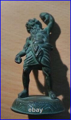 PETIT BRONZE DU XIX ème SIECLE HERCULE (hauteur 9cm/ 128gr.)