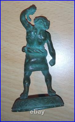 PETIT BRONZE DU XIX ème SIECLE HERCULE (hauteur 9cm/ 128gr.)