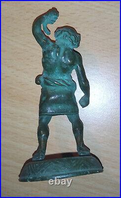 PETIT BRONZE DU XIX ème SIECLE HERCULE (hauteur 9cm/ 128gr.)