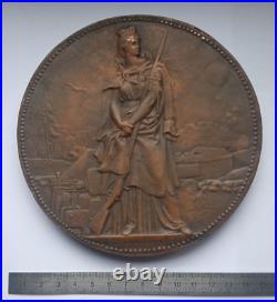 PLAQUE / MEDAILLE en BRONZE / SIEGE DE PARIS 1870 par CHAPLAIN