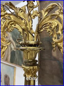 Paire De Chandelier En Bronze XIX Siècle