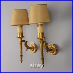 Paire d'Appliques Anciennes Style Néoclassique du XIXe Siècle Originales