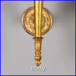 Paire d'Appliques Anciennes Style Néoclassique du XIXe Siècle Originales