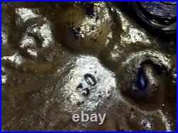 Paire d'appliques murales en bronze doré à décor de feuilles XIX Siècle