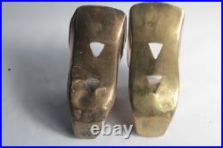 Paire d'étrier coquillage bronze Espagnol F. Barnes & co London XIXe siècle 