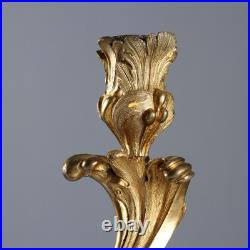 Paire de Bougeoirs Anciens Style Rococo Bronze France XIXe-XXe Siècle Paire de Bougeoirs Anciens Style Rococo Bronze France XIXe-XXe Siècle