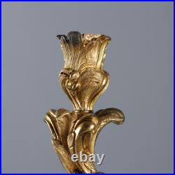 Paire de Bougeoirs Anciens Style Rococo Bronze France XIXe-XXe Siècle Paire de Bougeoirs Anciens Style Rococo Bronze France XIXe-XXe Siècle