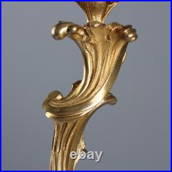 Paire de Bougeoirs Anciens Style Rococo Bronze France XIXe-XXe Siècle Paire de Bougeoirs Anciens Style Rococo Bronze France XIXe-XXe Siècle