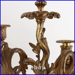 Paire de Bougeoirs Style Napoléon III Bronze XIXe Siècle