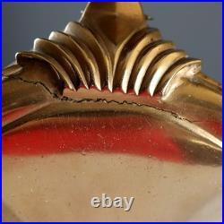 Paire de Lampes de Table Anciennes Bronze Bois Italie XIXe Siècle Originales