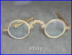Paire de Lunettes anciennes en bronze décor dragons asiatiques Chine XIXe siècle