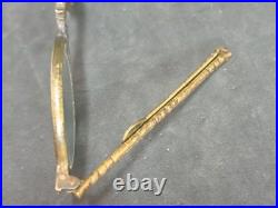 Paire de Lunettes anciennes en bronze décor dragons asiatiques Chine XIXe siècle