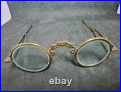 Paire de Lunettes anciennes en bronze décor dragons asiatiques Chine XIXe siècle