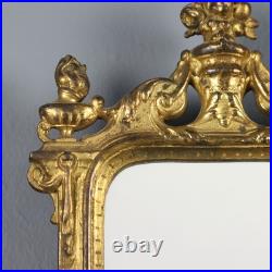 Paire de Petits Miroirs Anciens Verre Bronze Doré XIXe Siècle Originaux Paire de Petits Miroirs Anciens Verre Bronze Doré XIXe Siècle Originaux