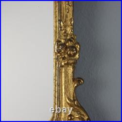 Paire de Petits Miroirs Anciens Verre Bronze Doré XIXe Siècle Originaux Paire de Petits Miroirs Anciens Verre Bronze Doré XIXe Siècle Originaux