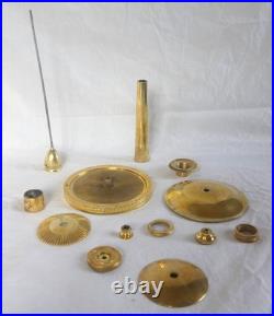 Paire de bougeoirs Empire en bronze doré XIXe siècle Claude Galle