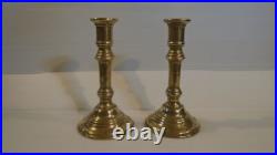 Paire de bougeoirs anciens en bronze XIXe siècle