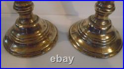 Paire de bougeoirs anciens en bronze XIXe siècle