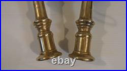 Paire de bougeoirs anciens en bronze XIXe siècle