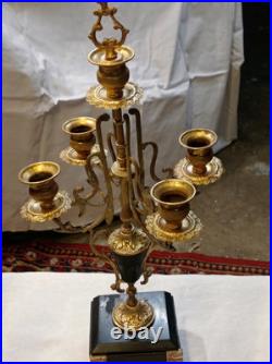 Paire de candélabres anciens style Napoléon III Fin XIXe siècle