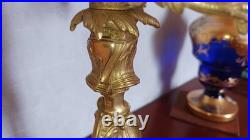 Paire de candélabres en bronze doré XIX siècle