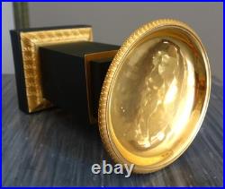 Paire de cassolettes Empire bronze patiné et doré début XIXe siècle