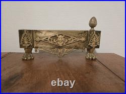 Paire de chenets À Pattes De Lion en Bronze Époque Empire XIXe Siècle