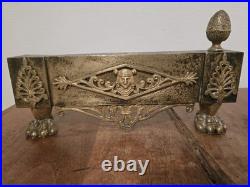 Paire de chenets À Pattes De Lion en Bronze Époque Empire XIXe Siècle