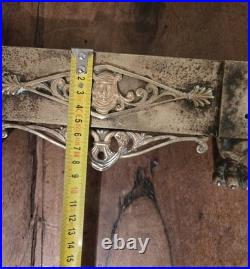 Paire de chenets À Pattes De Lion en Bronze Époque Empire XIXe Siècle