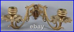 Paire de lustres piano, bronze, fin du XIXe siècle