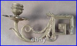 Paire de lustres piano, bronze, fin du XIXe siècle
