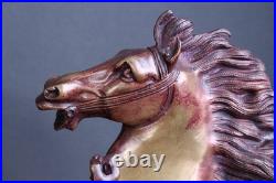 Paire de modèles français en bronze XIXe siècle les chevaux de Marly par