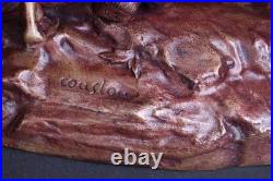 Paire de modèles français en bronze XIXe siècle les chevaux de Marly par