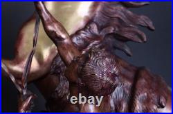 Paire de modèles français en bronze XIXe siècle les chevaux de Marly par