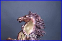 Paire de modèles français en bronze XIXe siècle les chevaux de Marly par