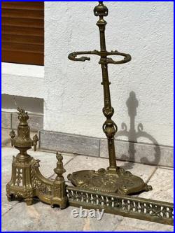 Parure de cheminée Bronze doré XIXe siècle