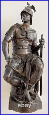 Paul Dubois Le Courage Militaire Fondeur Barbedienne Paris Fin XIXe siècle