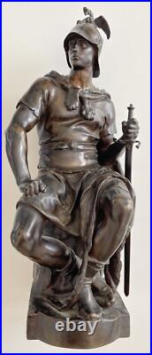 Paul Dubois Le Courage Militaire Fondeur Barbedienne Paris Fin XIXe siècle