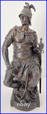 Paul Dubois Le Courage Militaire Fondeur Barbedienne Paris Fin XIXe siècle