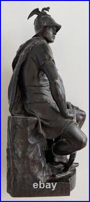 Paul Dubois Le Courage Militaire Fondeur Barbedienne Paris Fin XIXe siècle