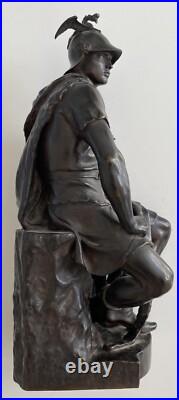 Paul Dubois Le Courage Militaire Fondeur Barbedienne Paris Fin XIXe siècle