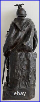 Paul Dubois Le Courage Militaire Fondeur Barbedienne Paris Fin XIXe siècle
