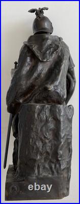 Paul Dubois Le Courage Militaire Fondeur Barbedienne Paris Fin XIXe siècle