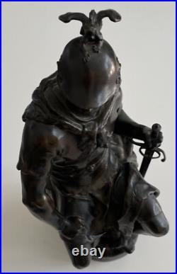 Paul Dubois Le Courage Militaire Fondeur Barbedienne Paris Fin XIXe siècle