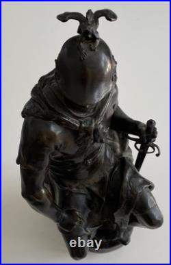 Paul Dubois Le Courage Militaire Fondeur Barbedienne Paris Fin XIXe siècle