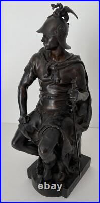Paul Dubois Le Courage Militaire Fondeur Barbedienne Paris Fin XIXe siècle